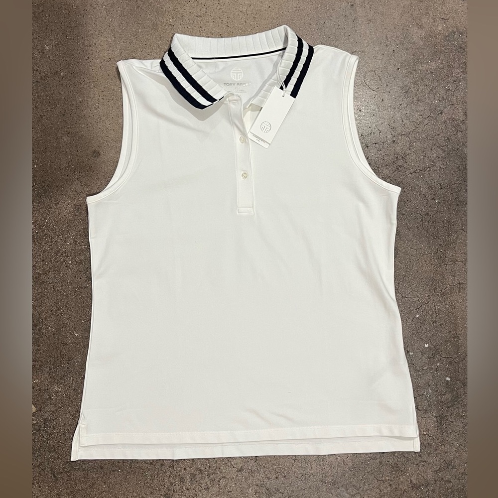 Tory Burch Sleeveless Golf Polo